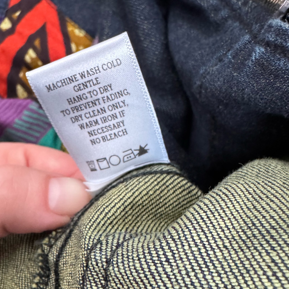 Prairie Underground Patchwork denim jacket colorf… - image 7